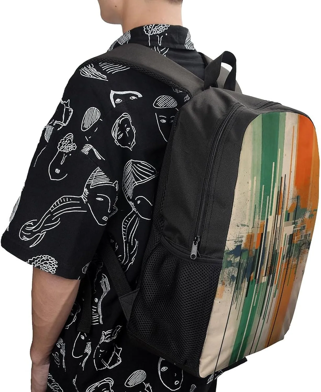 Travel Backpack for Men Women Daypack Complex Patterns Laptop Backpack Computer Bag Business Work Bag for Work