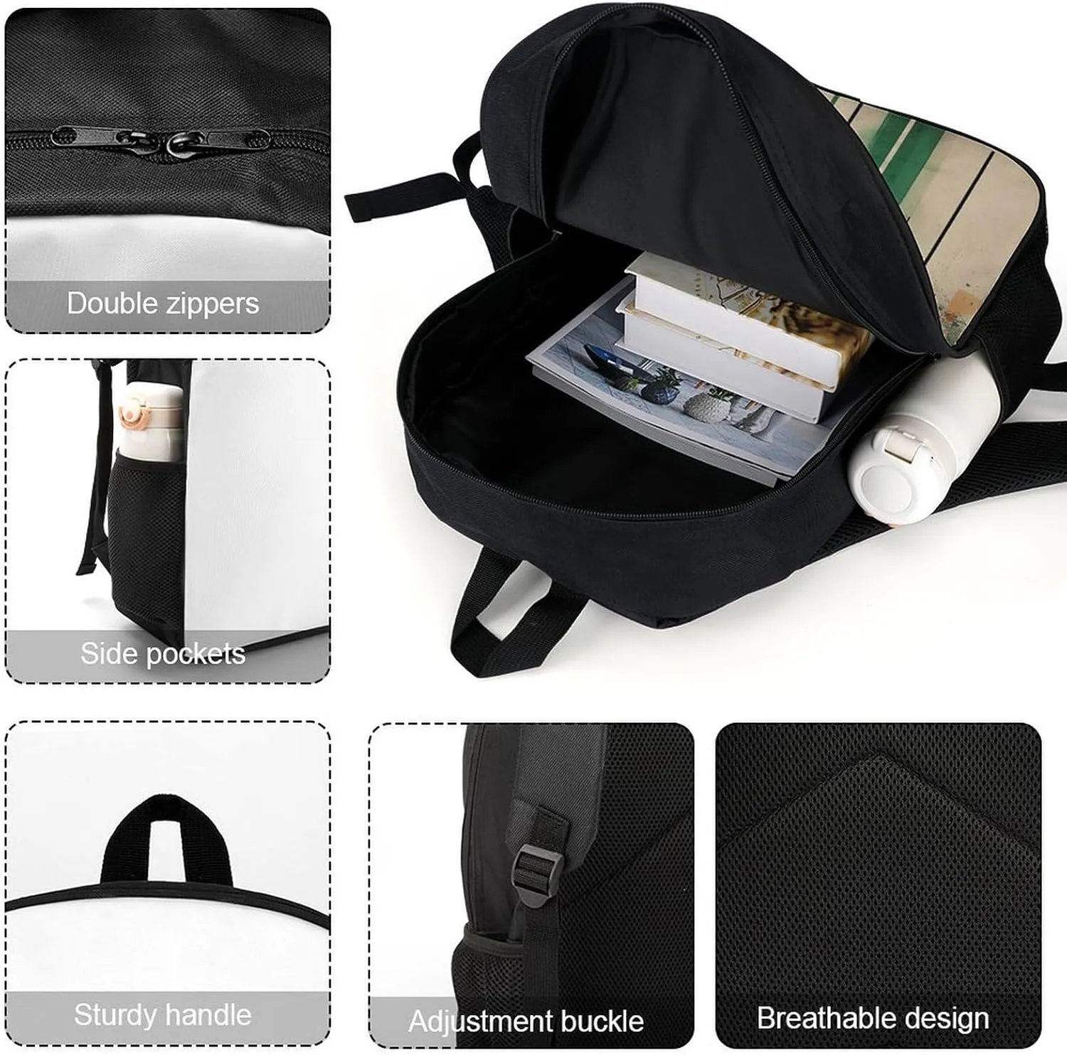 Travel Backpack for Men Women Daypack Complex Patterns Laptop Backpack Computer Bag Business Work Bag for Work