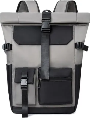 Travel Backpack for Women Men, Waterproof Outdoor Bag Large Capacity Men Camping Hiking Backpack Roll Up Business Laptop Packs