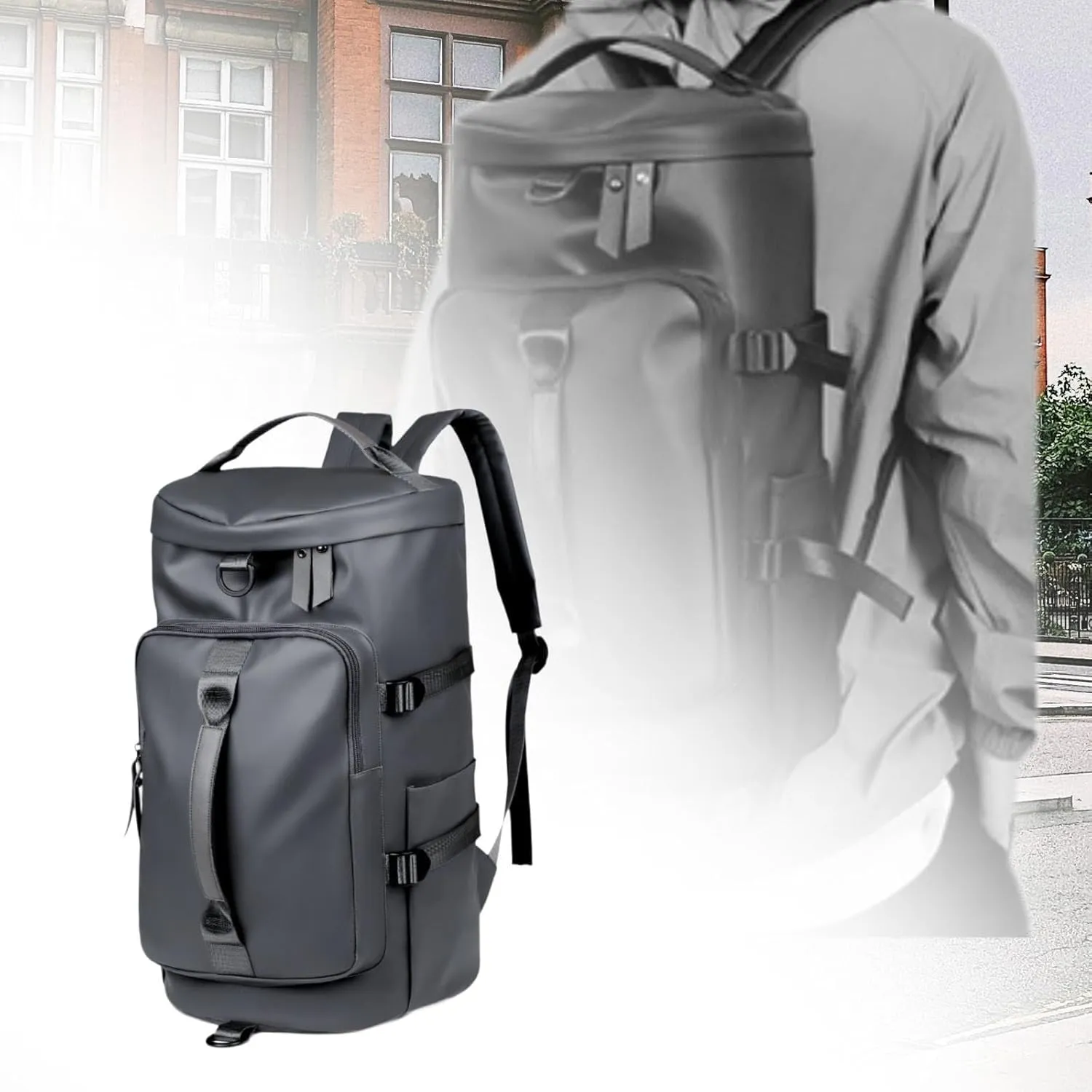 Travel Backpack Large Trendy Overnight Bag for Hiking Fitness Trekking Airplane
