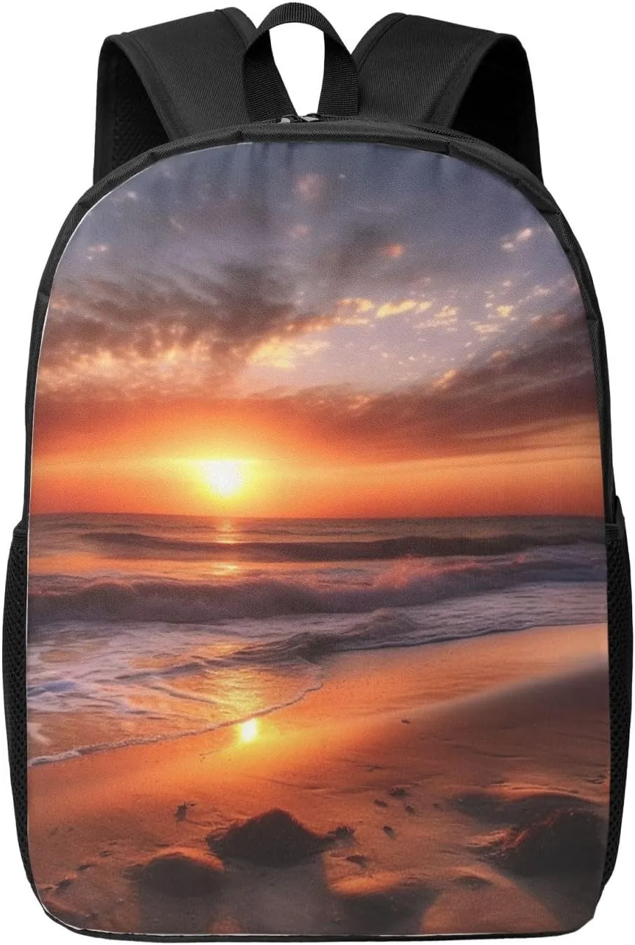 Travel Backpack Lightweight Carry On Shoulder Backpacks Waterproof Casual Daypacks Beach Sunrise Laptop Bag For Women Men