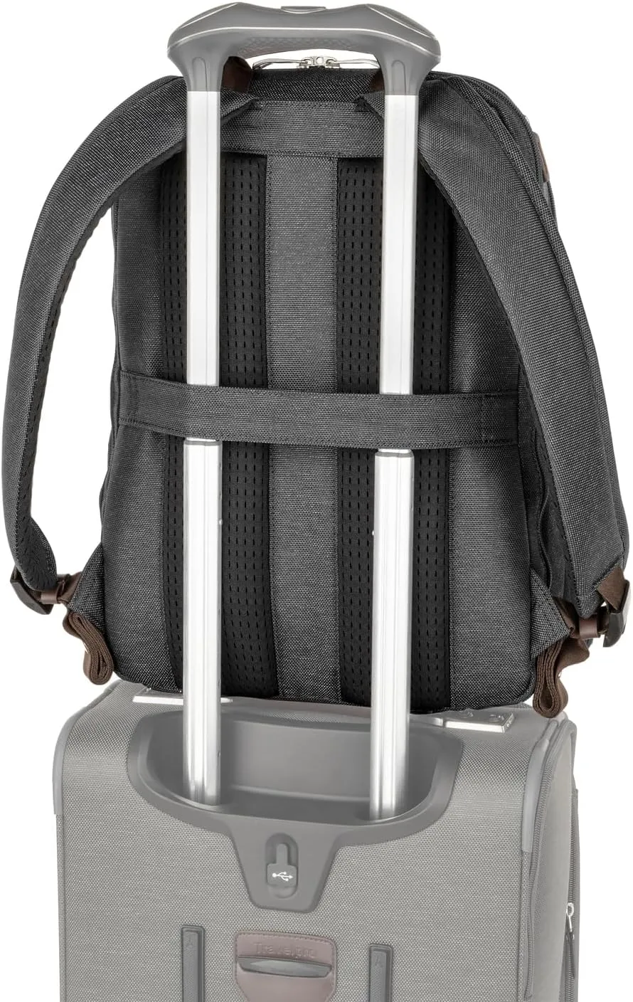 Travelpro Platinum Elite Business Laptop Travel Backpack, Fits up to 16 Inch Laptop, Water Resistant, Men and Women, Vintage Grey