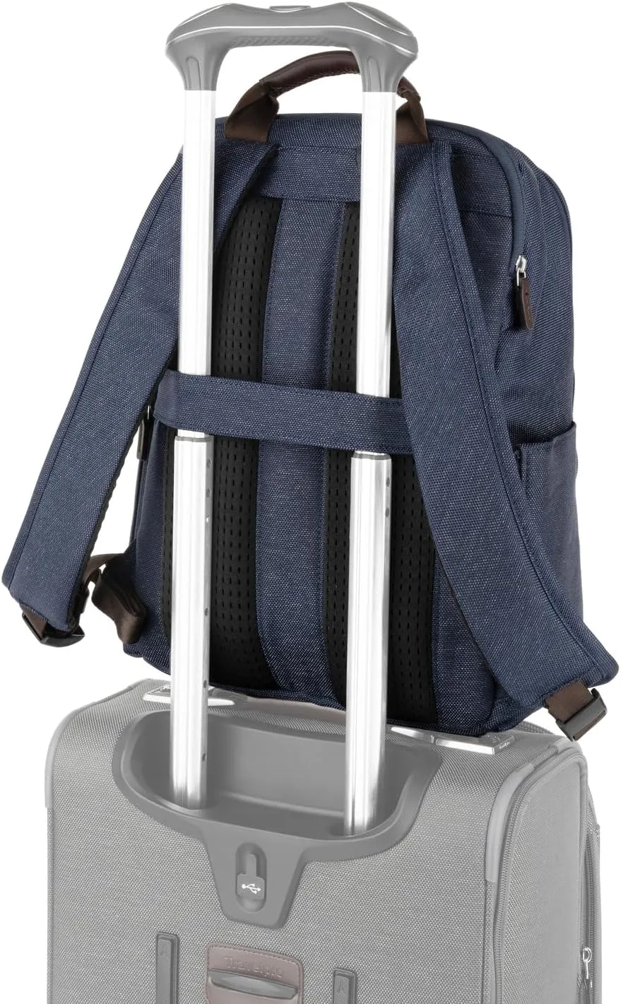 Travelpro Platinum Elite Slim Laptop Travel Backpack, Fits up to 16 Inch Laptop, Business, Water Resistant, Men and Women, True Navy Blue