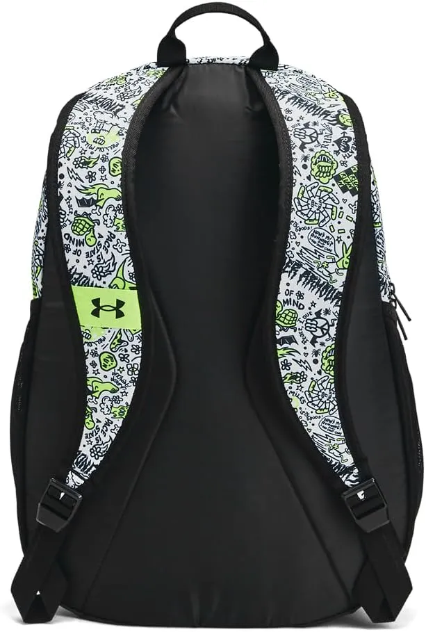 Under Armour Unisex-Adult Hustle Sport Backpack, (732) High Vis Yellow/Black/Metallic Black, One Size Fits All