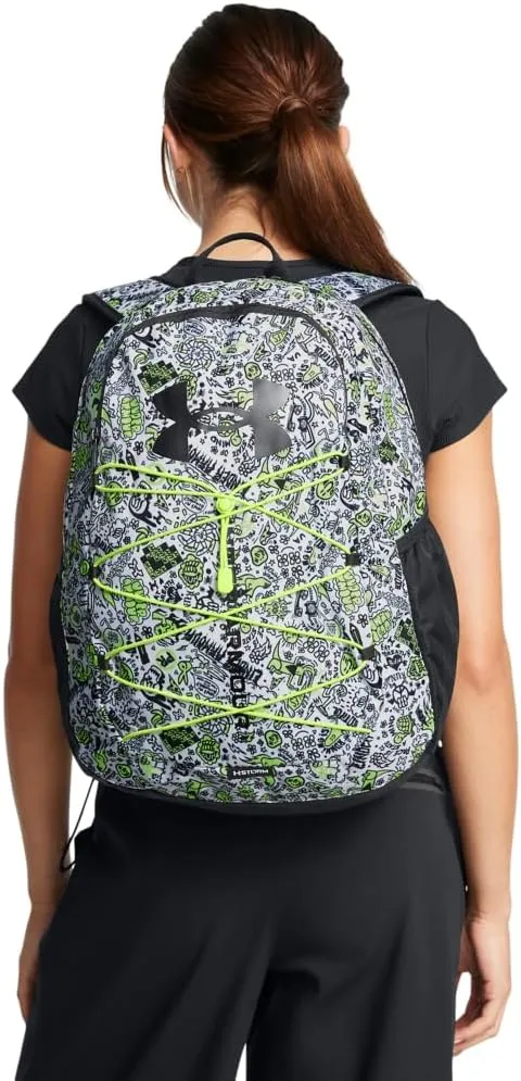Under Armour Unisex-Adult Hustle Sport Backpack, (732) High Vis Yellow/Black/Metallic Black, One Size Fits All