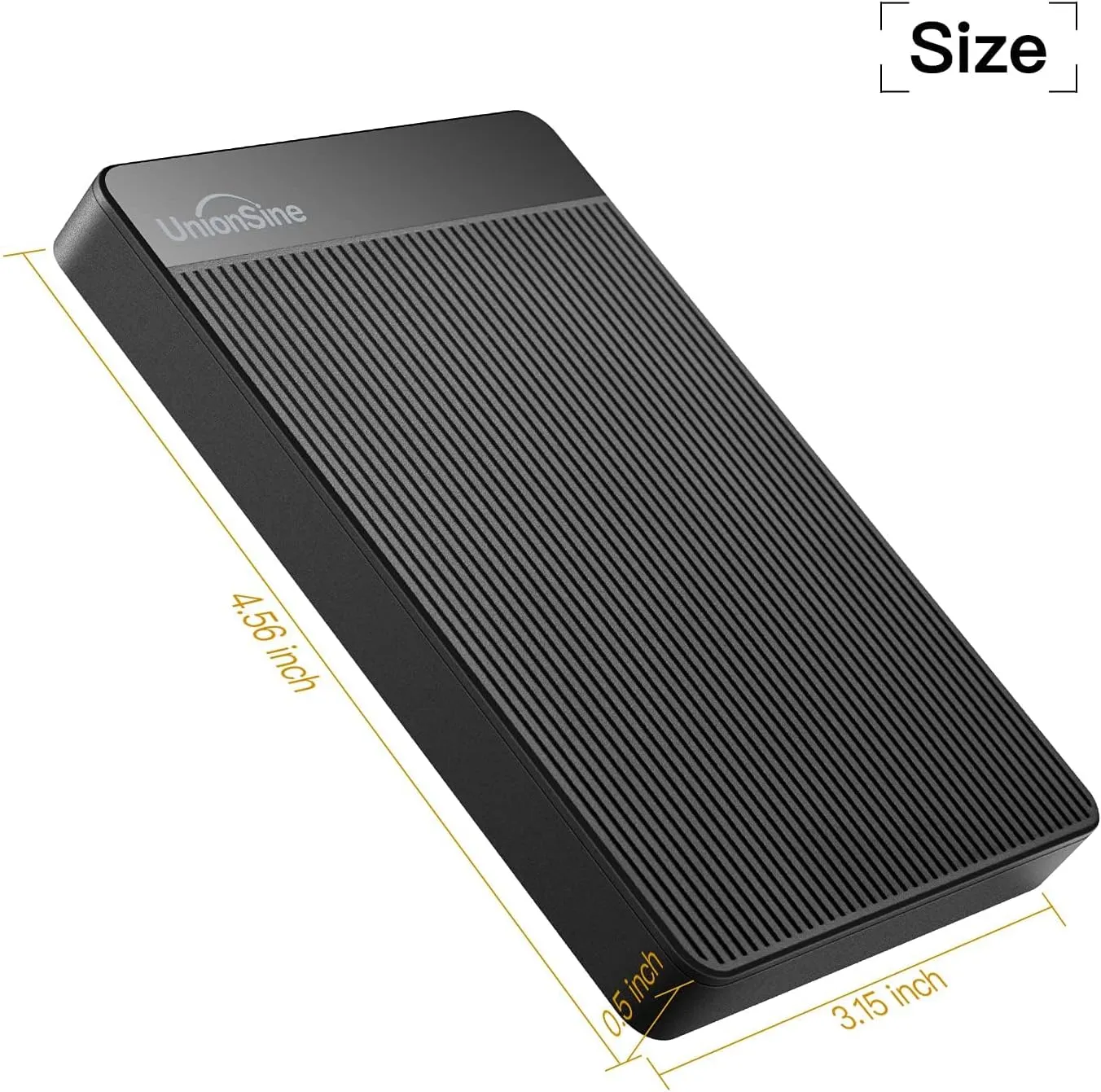 UnionSine 1TB Ultra Slim Portable External Hard Drive HDD-USB 3.0 for PC, Mac, Laptop, PS4, Xbox one, Xbox 360-HD2510(Black)