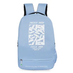 United Colors of Benetton Skater Back to School Backpack Light Blue