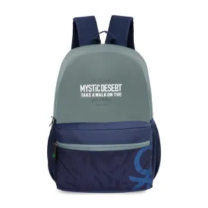 United Colors of Benetton Wilder Back to School Backpack Green Navy