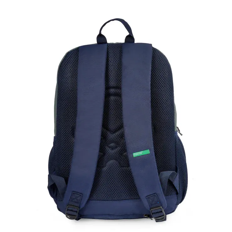 United Colors of Benetton Wilder Back to School Backpack Green Navy