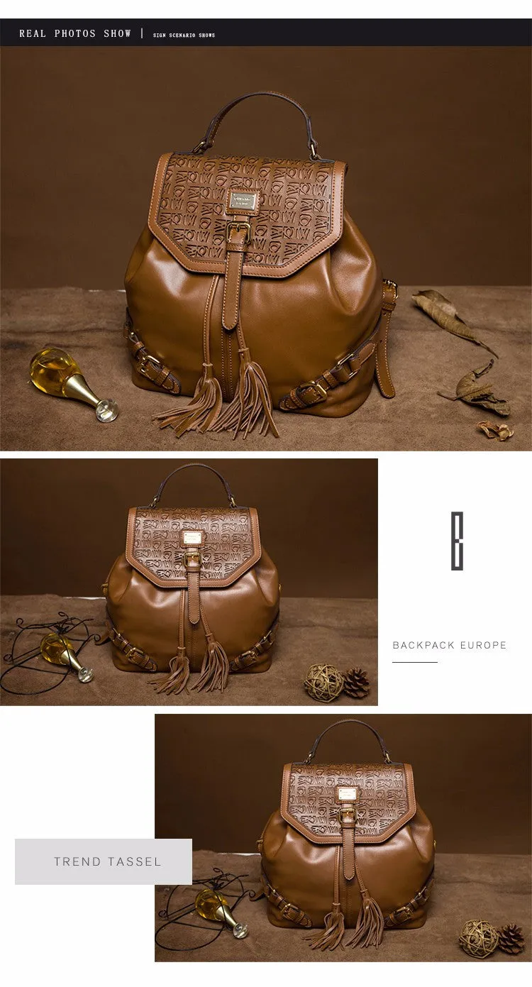 Upasana genuine leather backpack