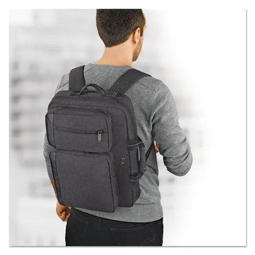 Urban Hybrid Briefcase holds Laptops up to 15 1/2", 17" x 12" x 7", Charcoal