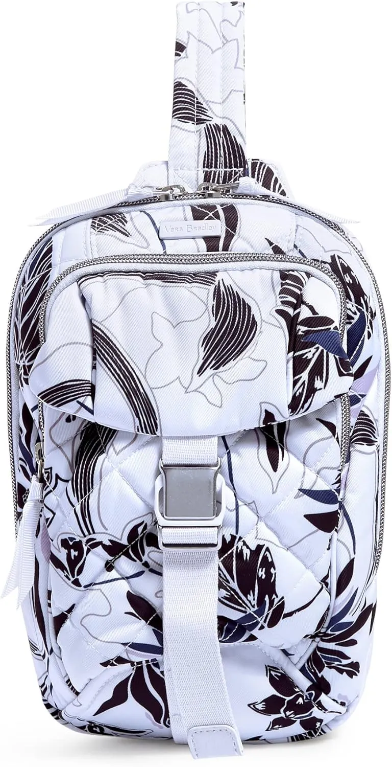 Vera Bradley Women's Performance Twill Utility Sling Backpack, Twilight Garden, One Size