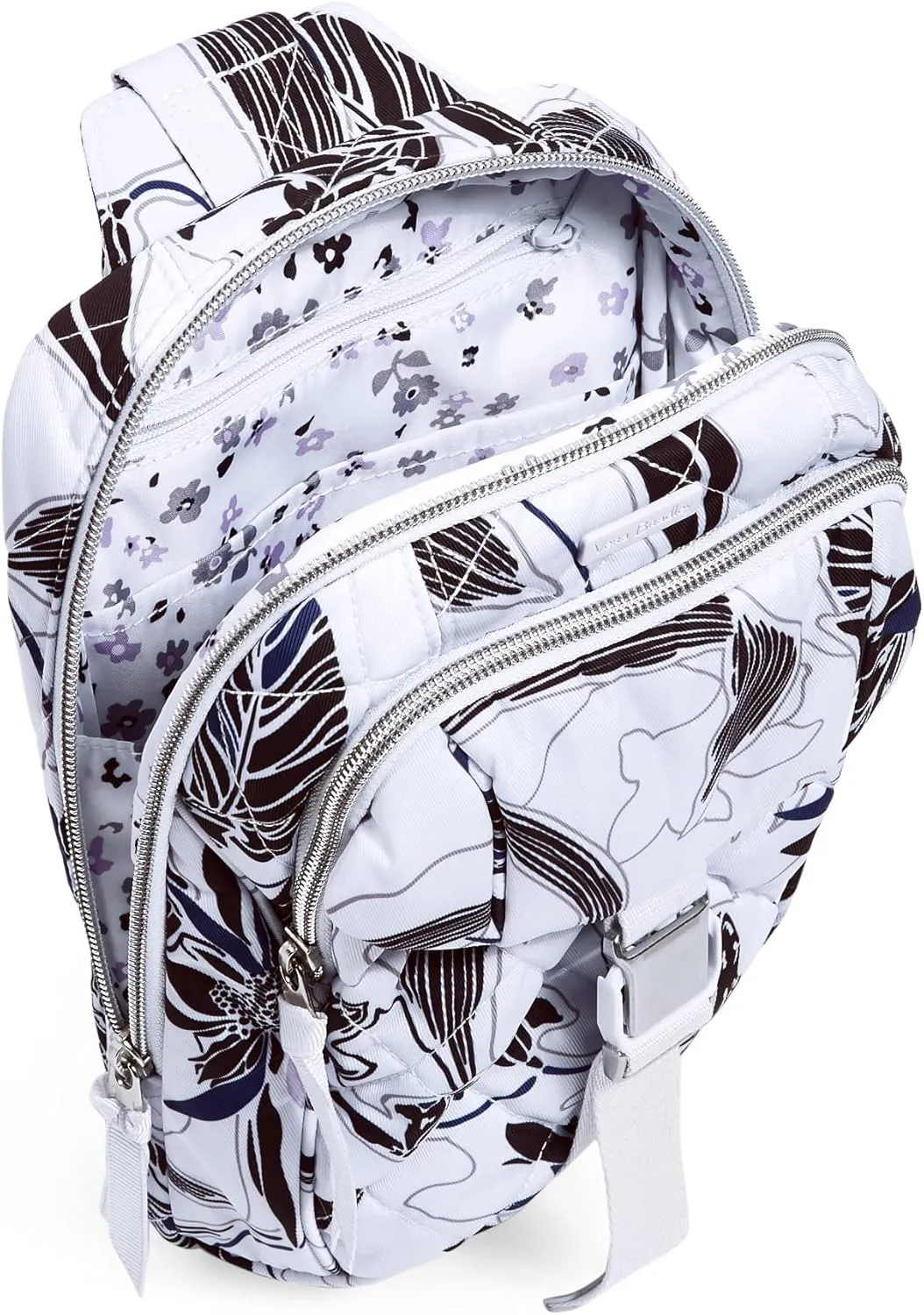 Vera Bradley Women's Performance Twill Utility Sling Backpack, Twilight Garden, One Size