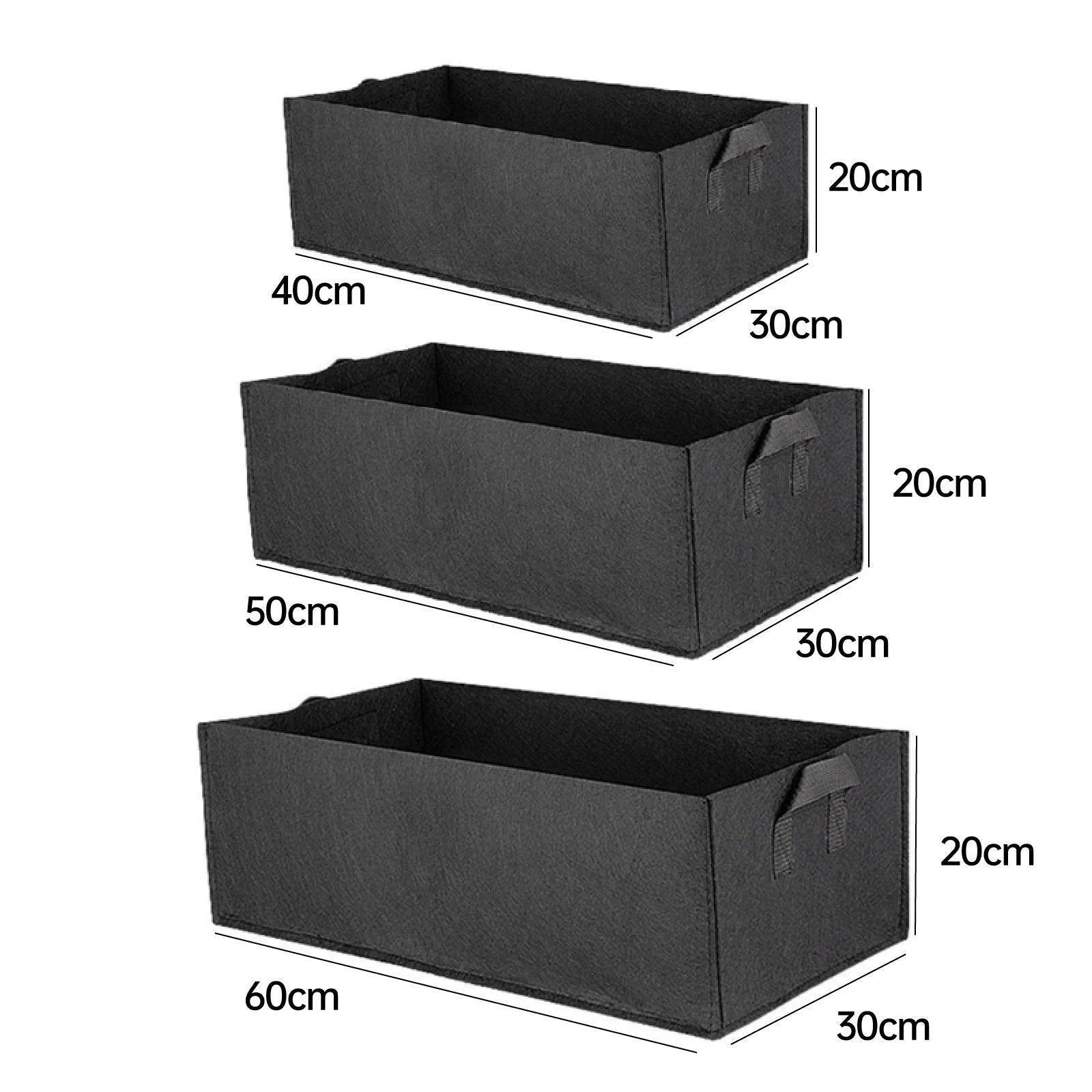 Versatile Rectangular Planting Bags 8PCS