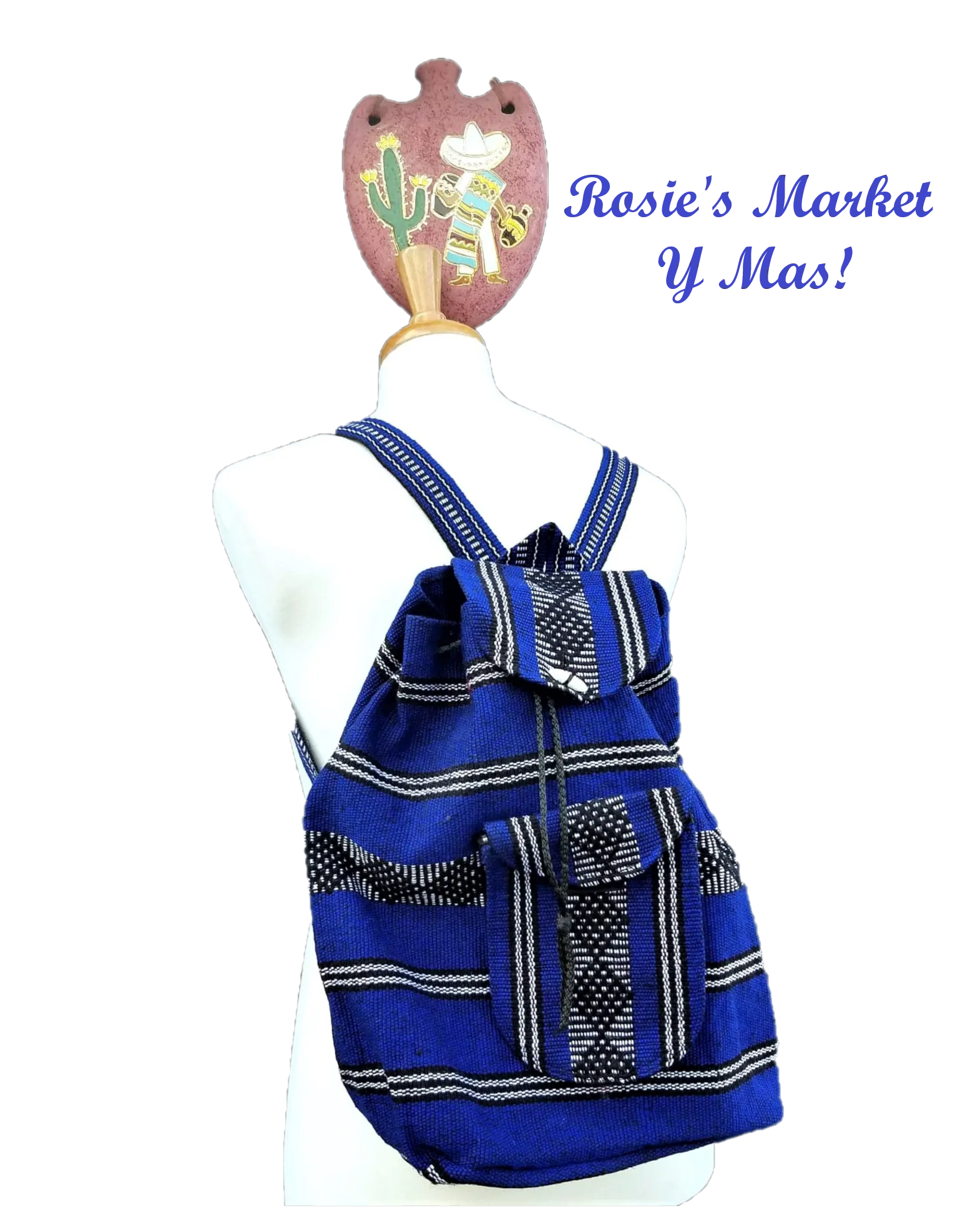 Vibrant Handwoven Mexican Backpack-Boho