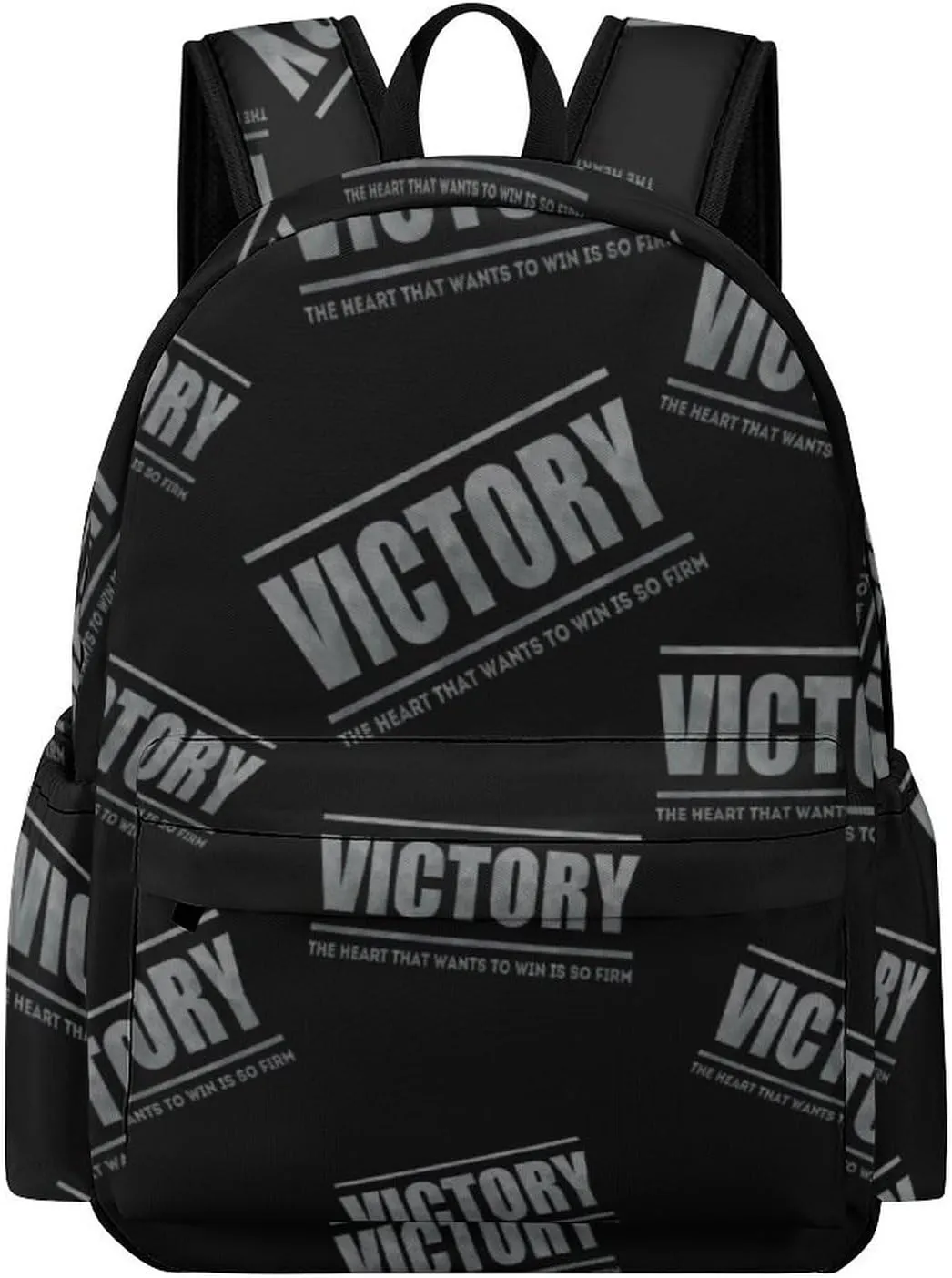 Victory Heart Want to Win Backpack for Mens Womens Shoulder Backpacks Travel Bag Laptop 16.5x11.8x5.9in