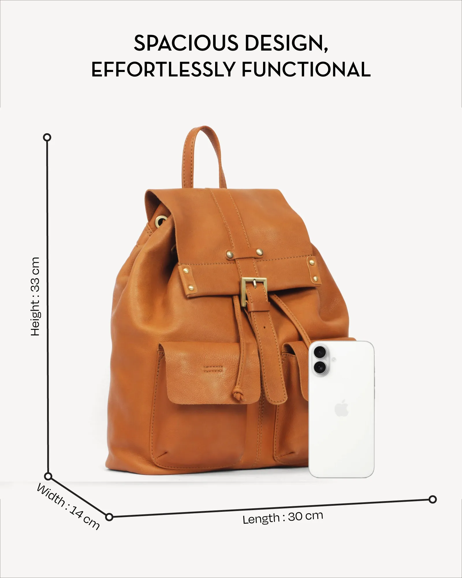 Vienna Backpack - Vintage Caramel
