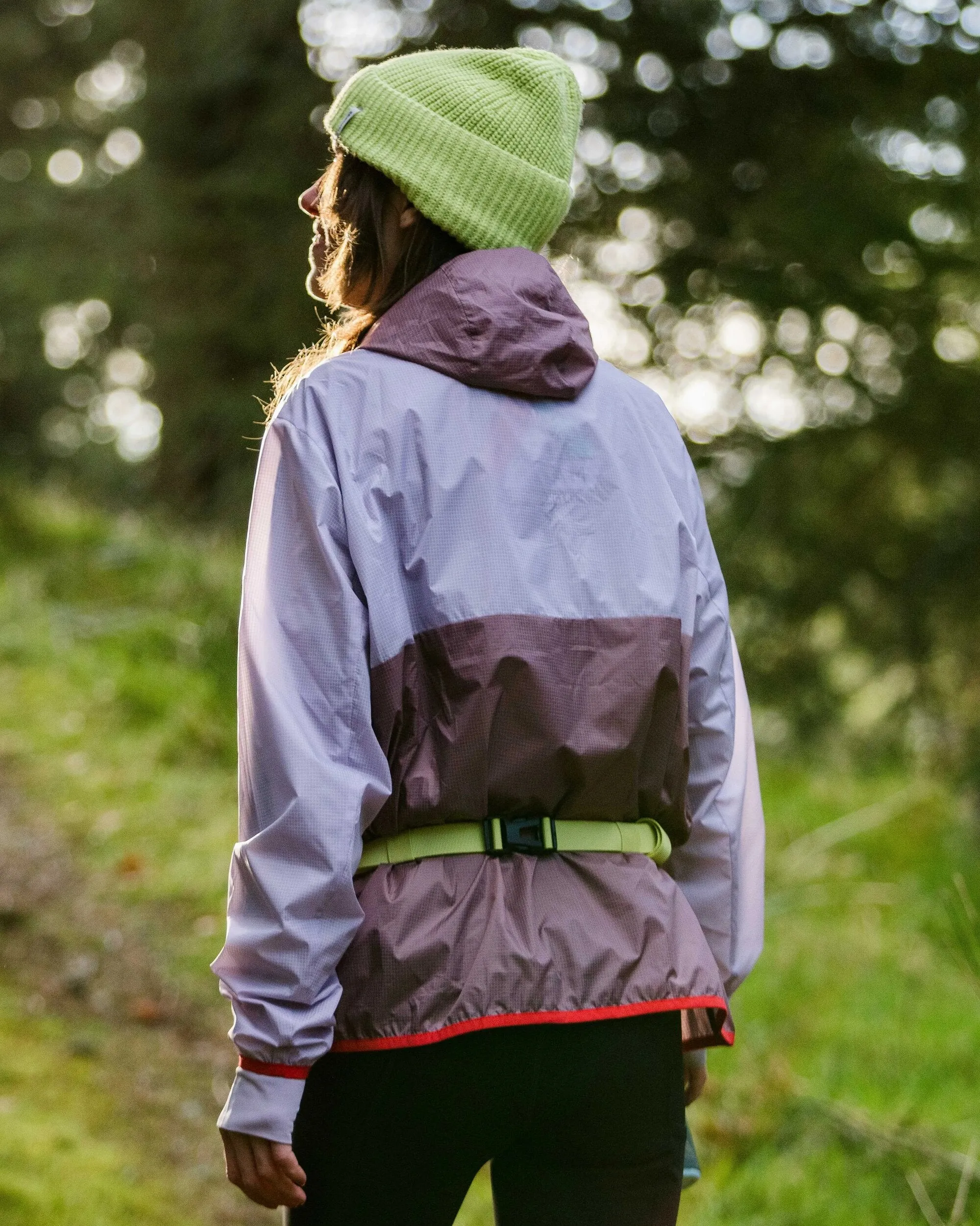Viento Recycled Windshell Anorak - Lilac Mist/Grape