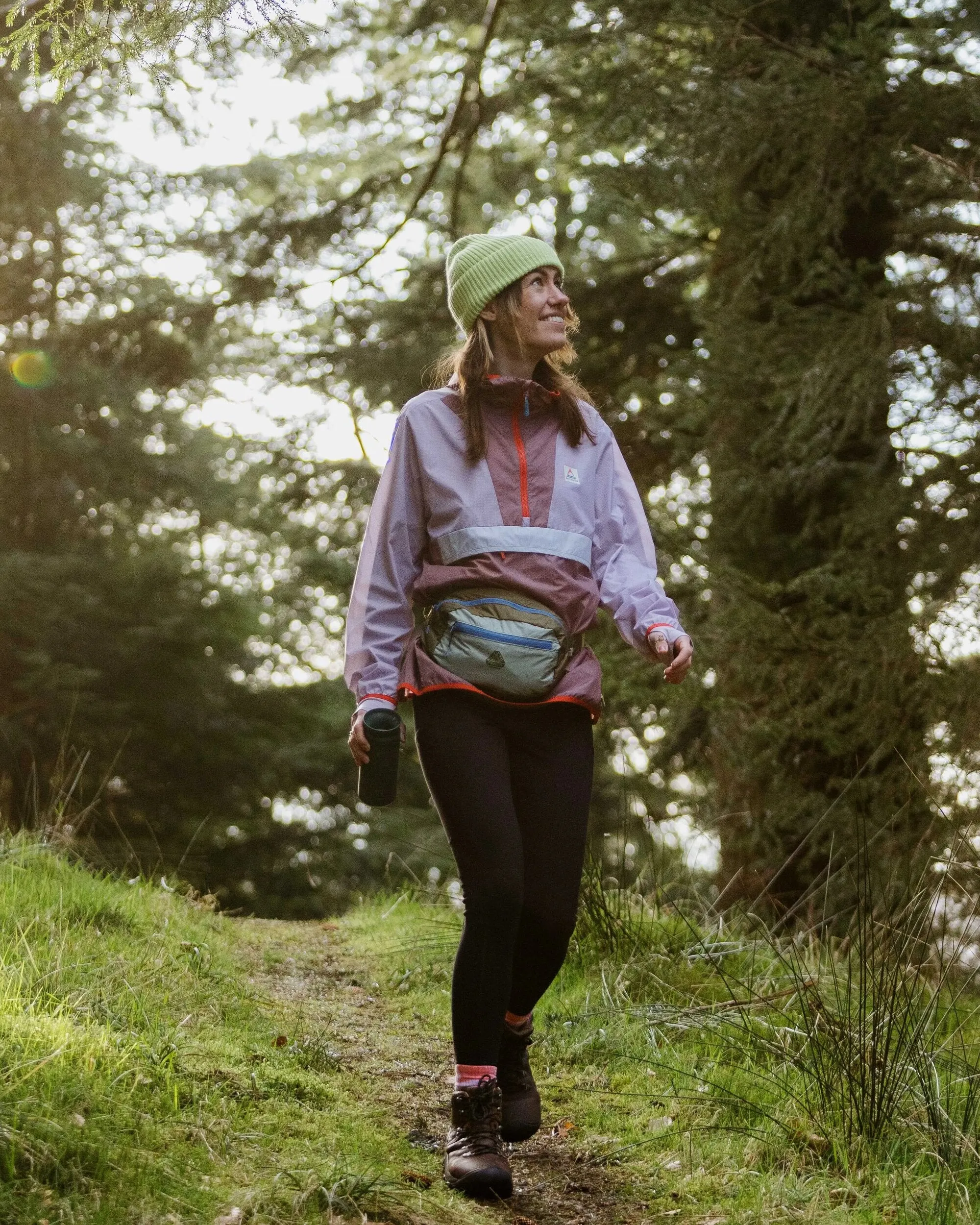 Viento Recycled Windshell Anorak - Lilac Mist/Grape