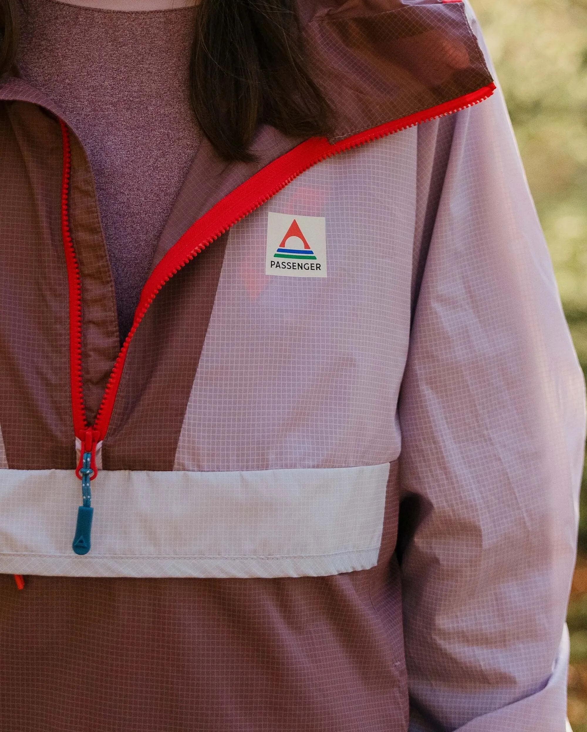 Viento Recycled Windshell Anorak - Lilac Mist/Grape