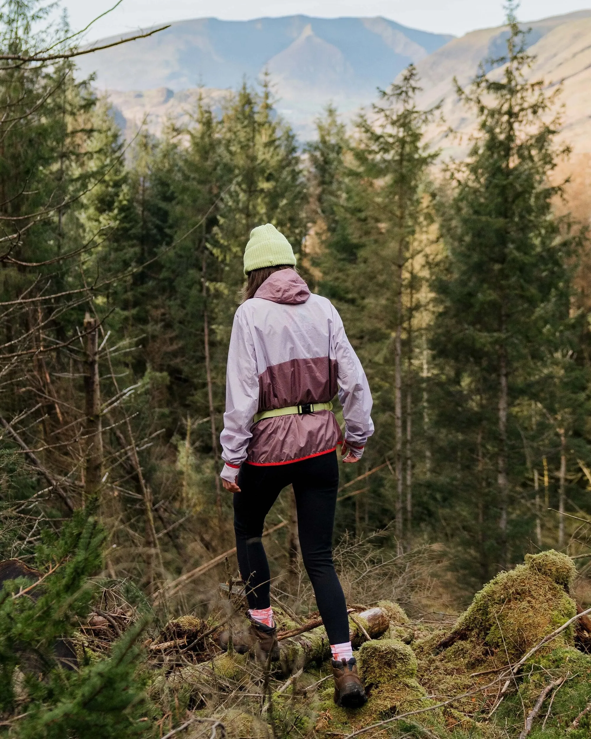 Viento Recycled Windshell Anorak - Lilac Mist/Grape