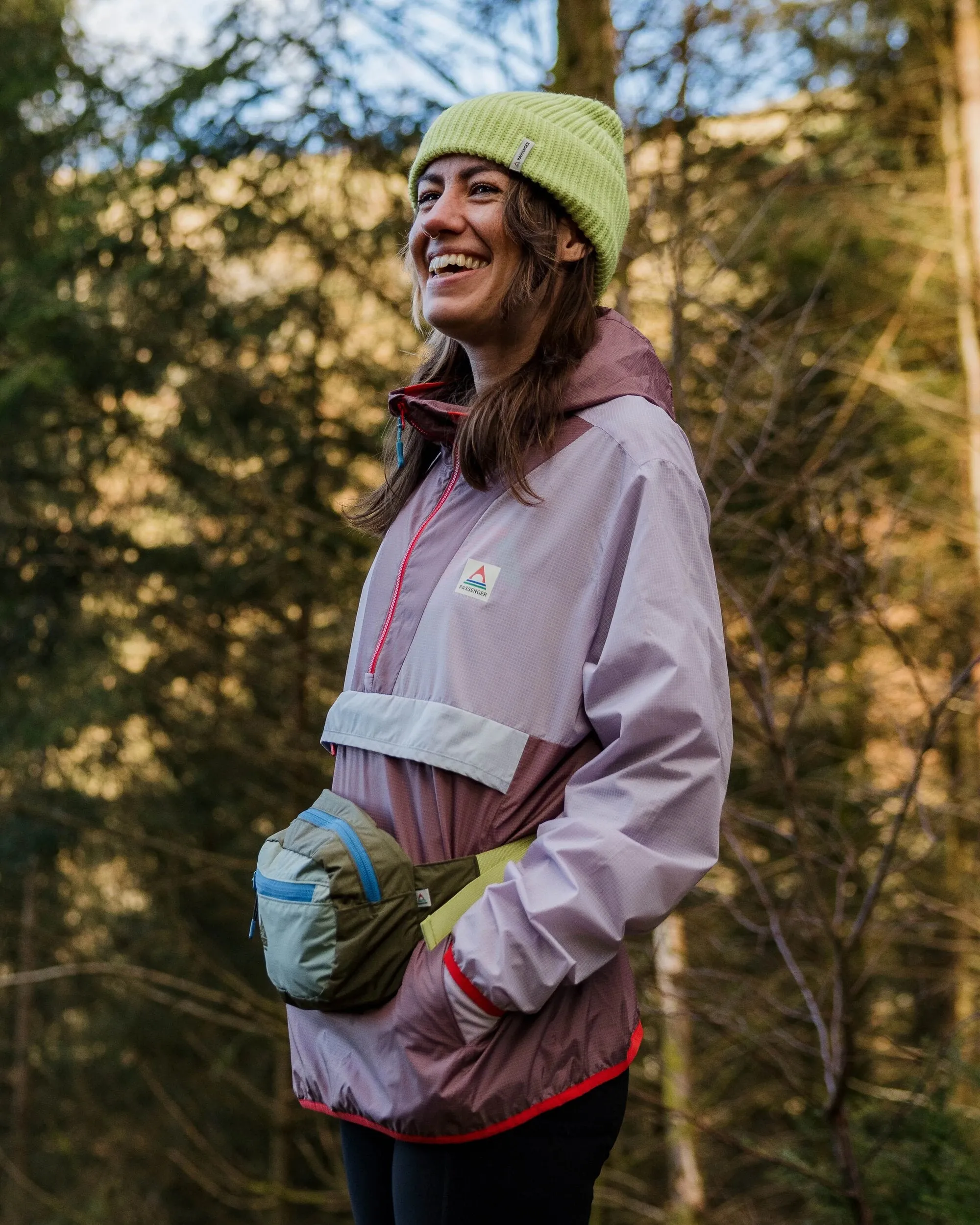 Viento Recycled Windshell Anorak - Lilac Mist/Grape