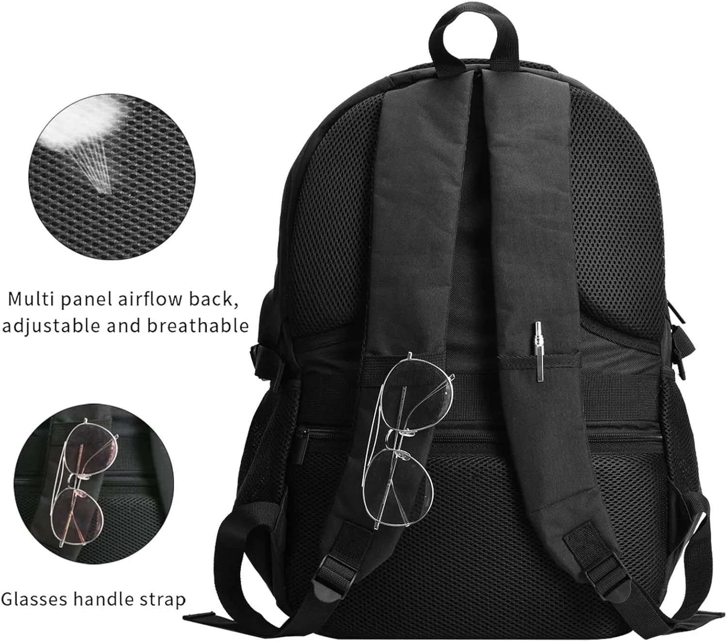 Vintage Colombia Colombian Pride Flag Travel Backpacks Casual Backpack Large Capacity Laptop Rucksack Luggage Daypacks with USB Charging Port Multi-Pockets Bags for Hiking