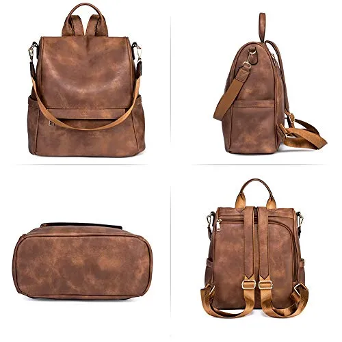 Vintage Leather Women's Backpack Purse