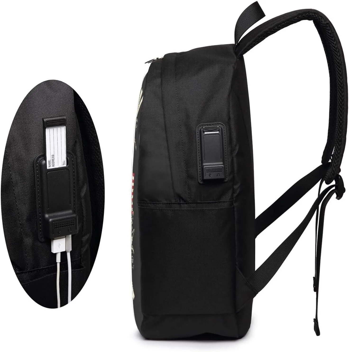 Vintage Saint Lucian Lucia Flags Laptop Backpacks Travel Backpack Casual Business Daypack Sport Rucksack Computer Bag Fits up to 17 Inch Notebook with USB Port