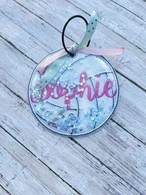 Volleyball Bag Tag Shaker