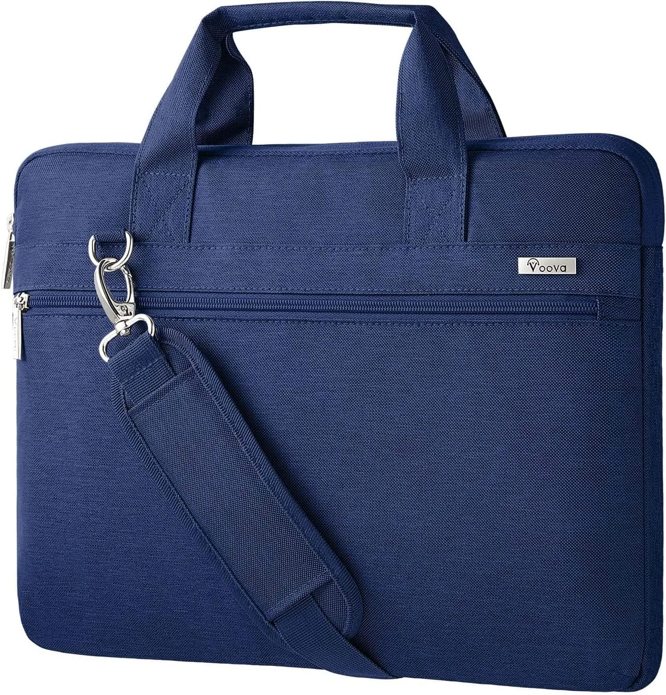 Voova Laptop Bag 13-14 Inch, 360° Protective Laptop Case Sleeve with Shoulder Strap Compatible with Macbook Air 13, MacBook Pro 13/14, Waterproof Computer Bag Slim Briefcase for Men Women, Blue