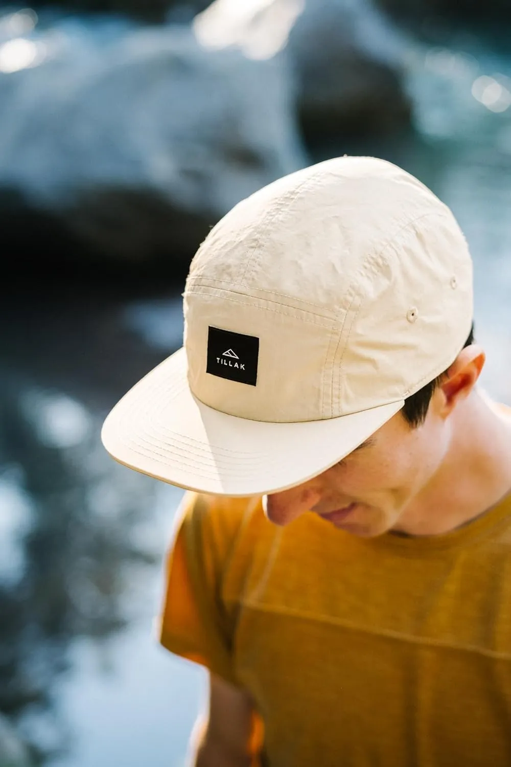 Wallowa Camp Hat, Lightweight Nylon 5 Panel Cap with Snap Closure