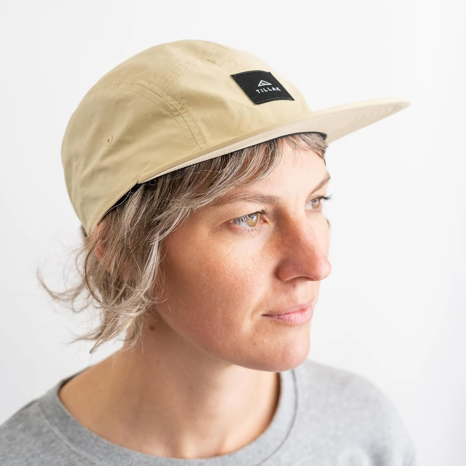 Wallowa Camp Hat, Lightweight Nylon 5 Panel Cap with Snap Closure