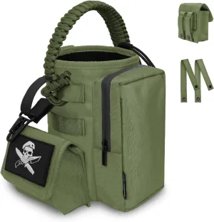 Water Bottle Holder Bag with Molle Strap - Water Bottle Carrier Pouch for Walking, Gym, Camping, Fishing, Hunting 32oz, 64oz, 128oz One Gallon Tactical Carrier Holder