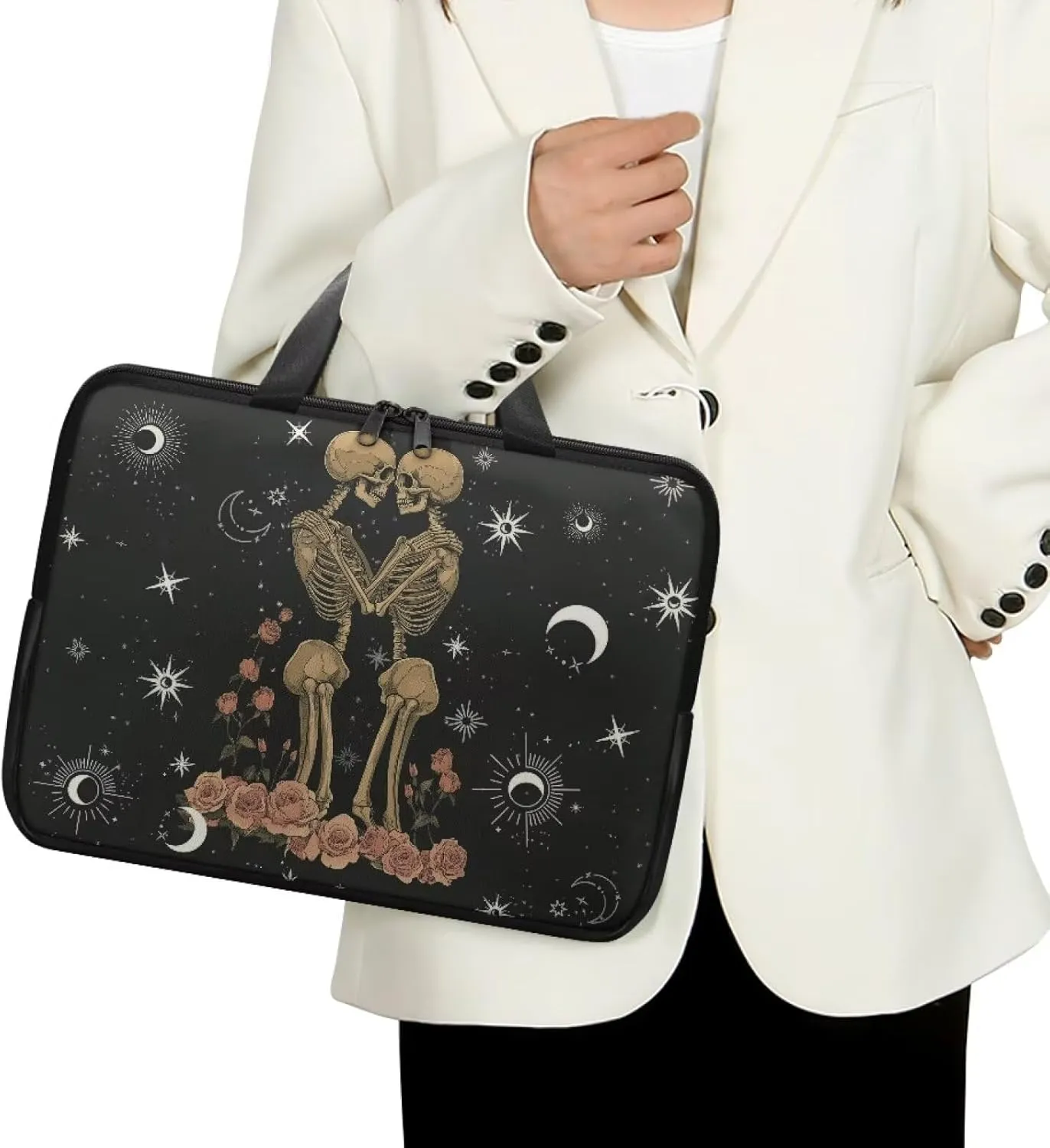 Water-Resistant Laptop Bag Leather Womens Laptop Carrying Case 10 12 13 15 17inch