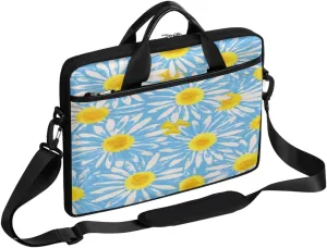 Watercolor Peacock Woman Laptop Shoulder Messenger Bag Waterproof Laptop Briefcase with Handle and Padded Strap Case Sleeve