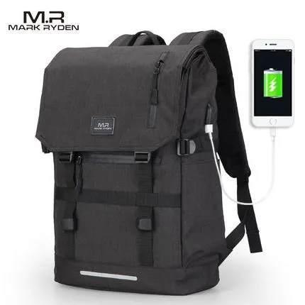 Waterproof Large Capacity Laptop Bag with Charging Capability