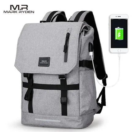 Waterproof Large Capacity Laptop Bag with Charging Capability
