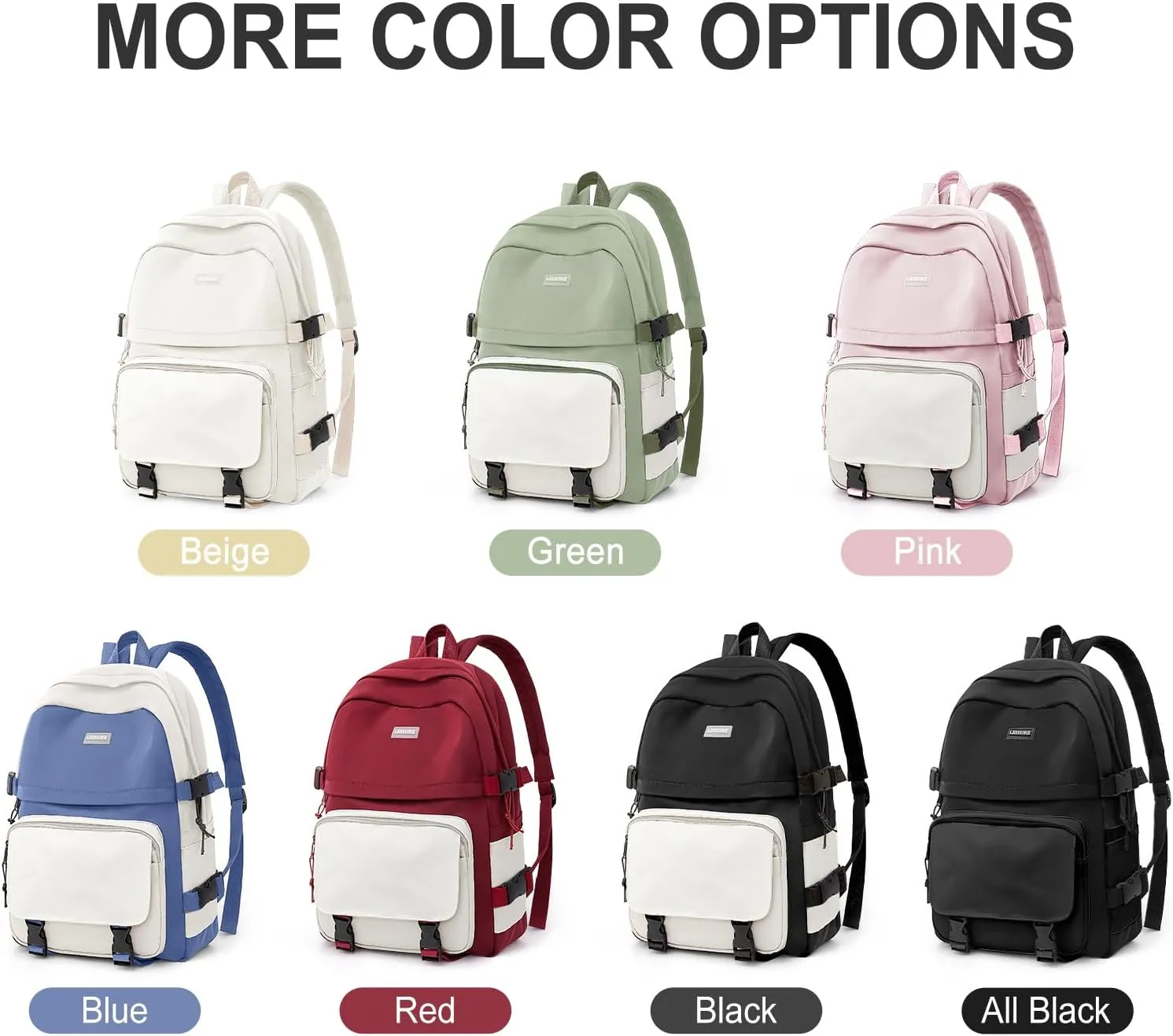 weradar Lightweight Backpacks For Middle School Teens Boys Girls,Students College Backpack,Cute High School Bags For Women Men,Simple Book bag(Pink)