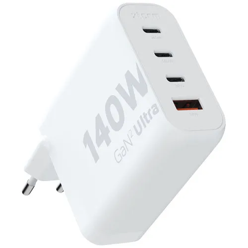 White GaN² Protected - Xtorm Lightweight wall XEC140 140W charger Ultra