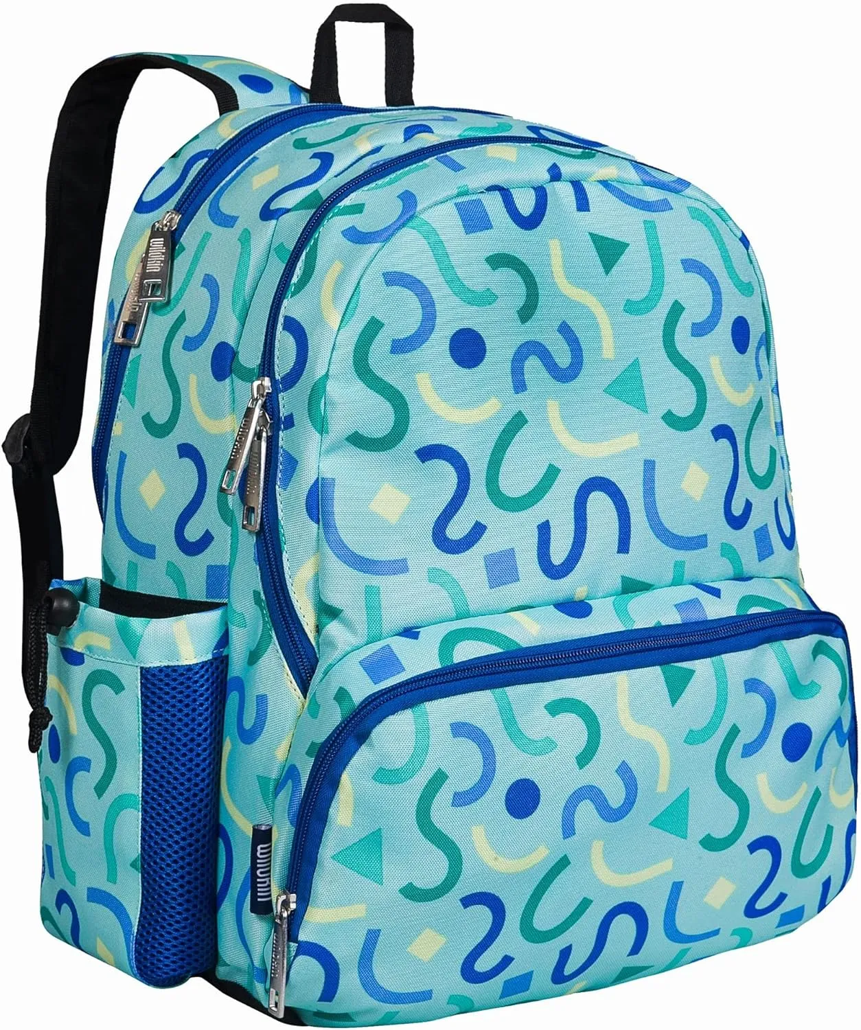 Wildkin 17-inch Kids Backpack – Durable, Lightweight School Bag for Boys & Girls - Confetti Blue