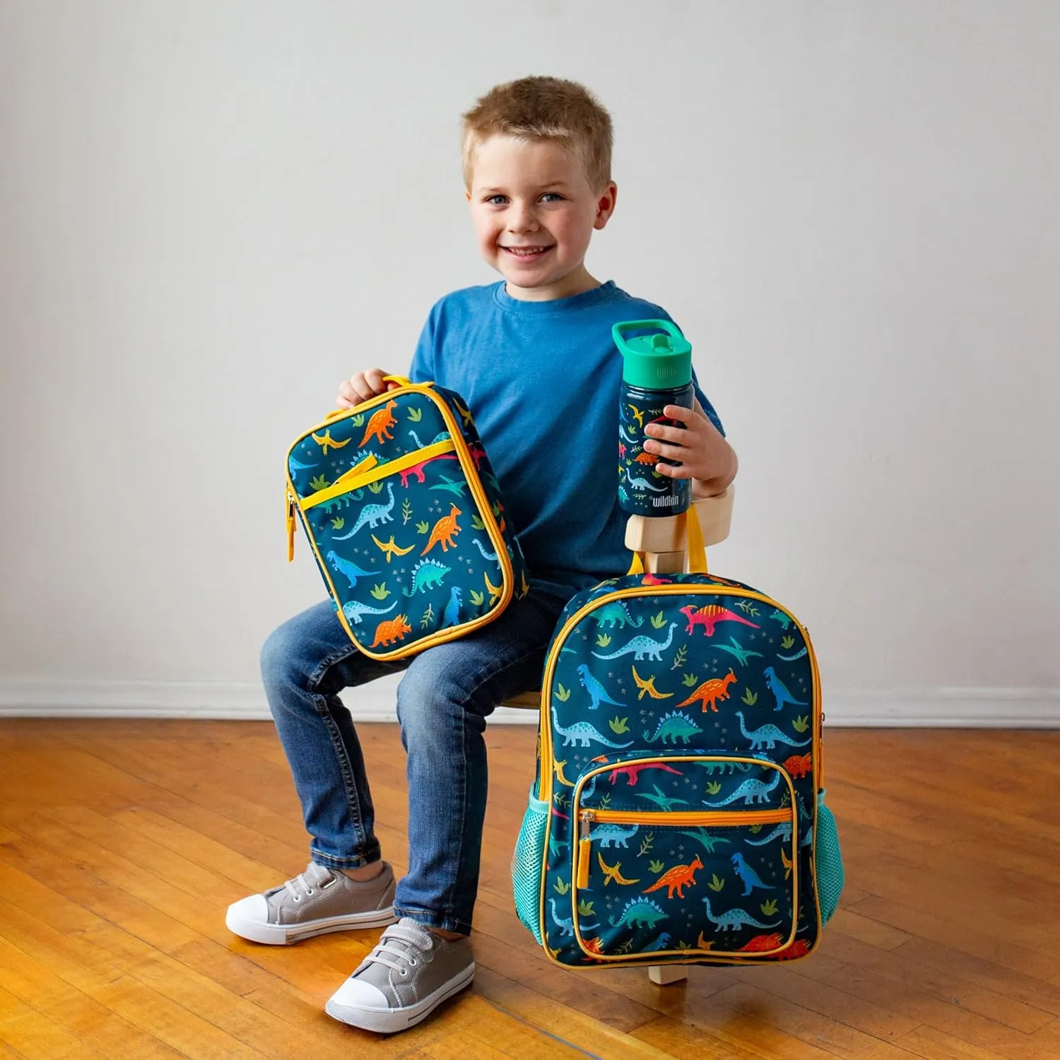 Wildkin ECO rPET Insulated Original Lunch Bag – Durable, Stylish, Ideal for School & Travel - Jurassic Dinosaurs