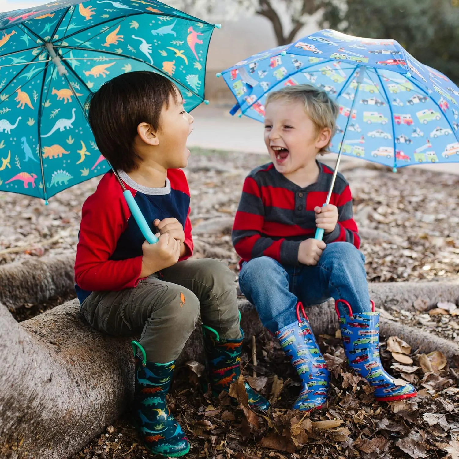 Wildkin Kids Umbrella – Rainproof Canopy, Curved Handle, Easy Hanging Design