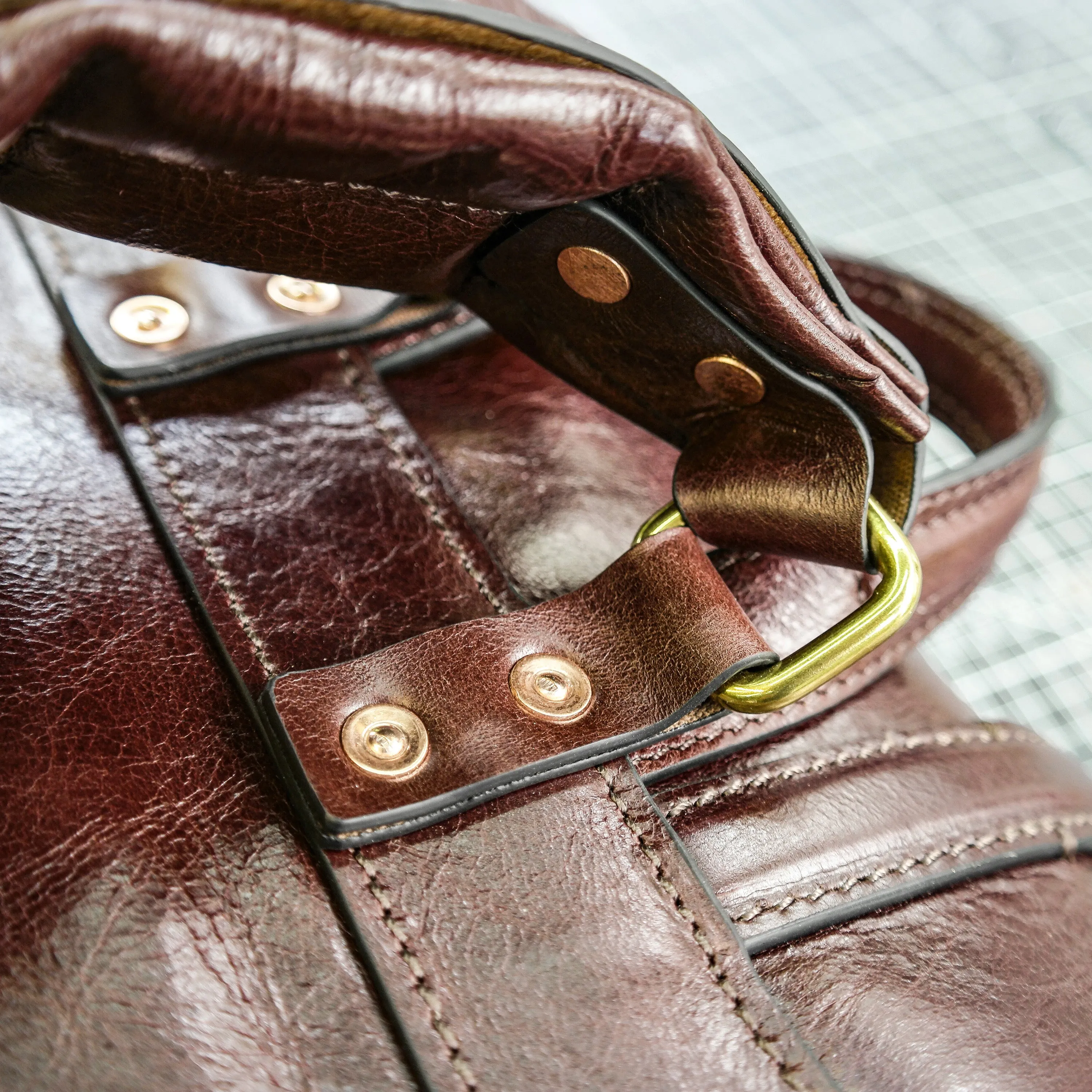Wine red cowhide handmade backpack/commuting backpack/casual fashion backpack