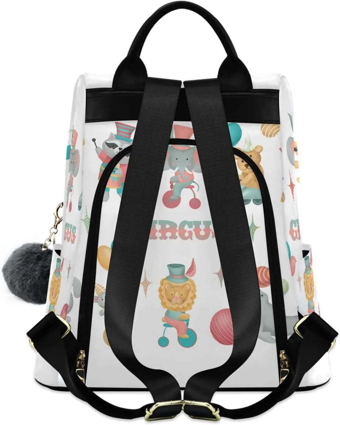 Women Backpack Daypack Casual Shoulder Bag Vintage Anti-theft Travel Backpack Pattern 4