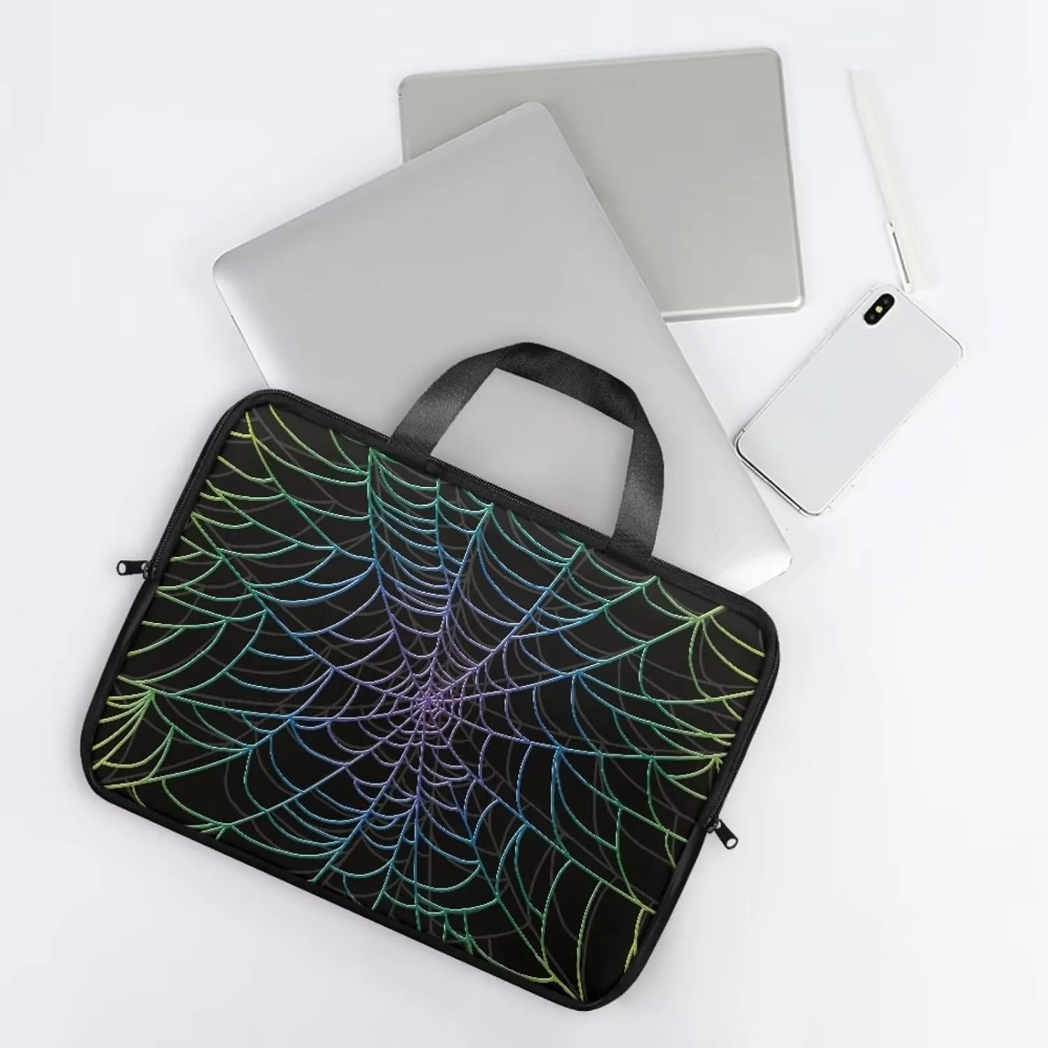 Womens Fashionable Laptop Carrying Case Waterproof Tablet Computer Sleeve Pouch with Handles