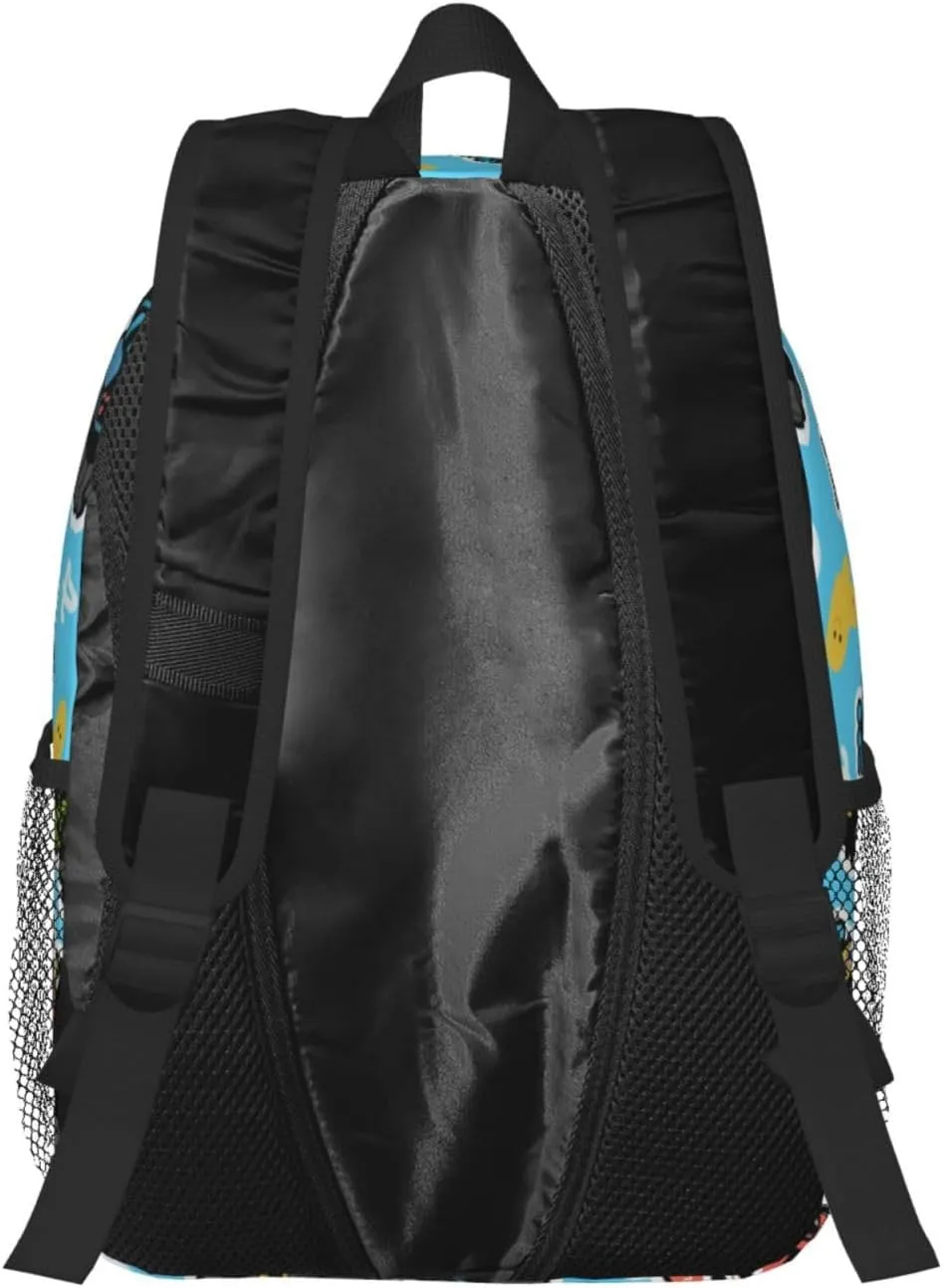 Women's fashionable travel backpacks, computer bags (Blue bottom color truck)