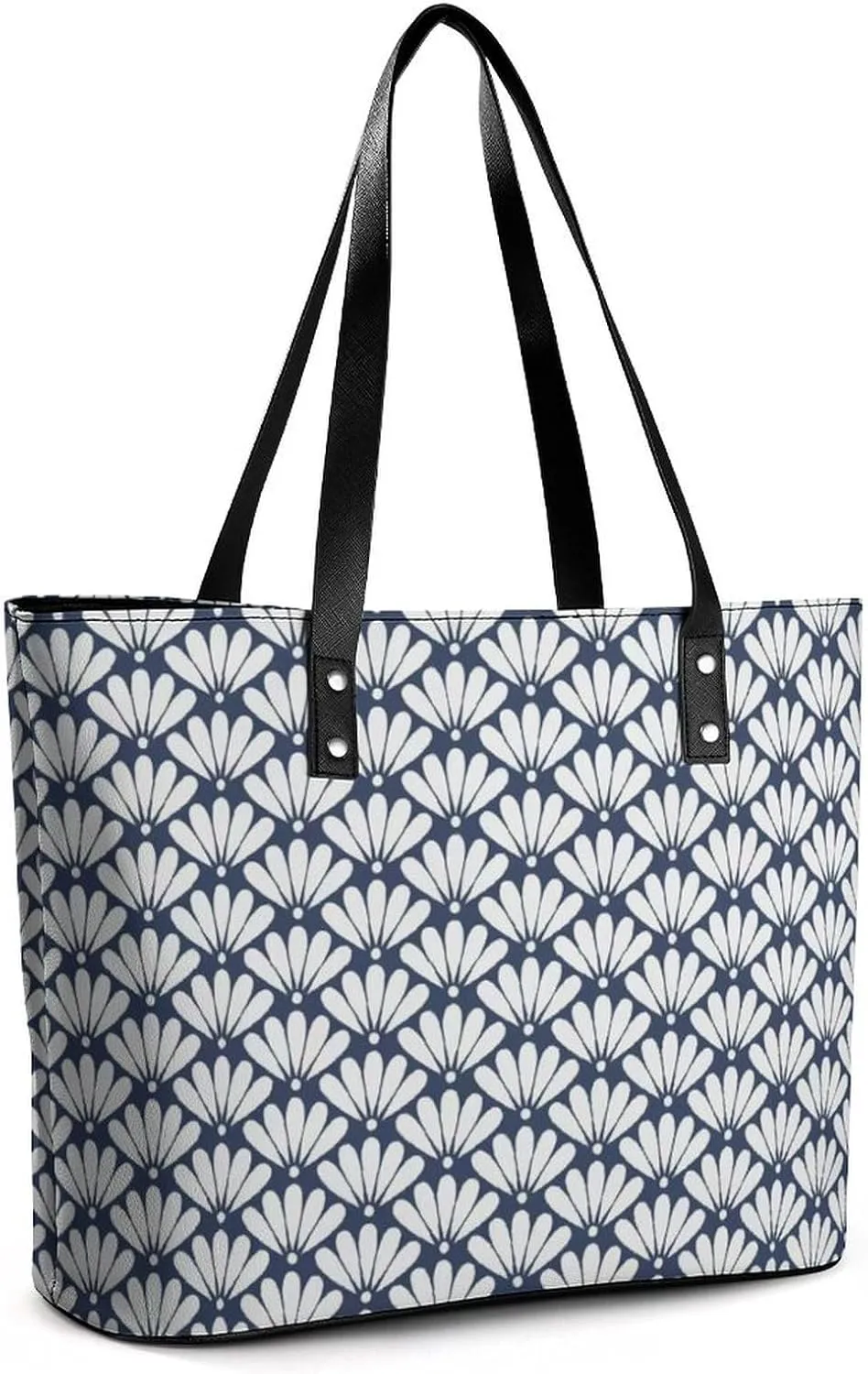 Women's Leather Tote Bag Fashion Handbag for Work Travel Shopping Daily Use Large Capacity Shoulder Purse