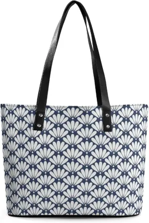 Women's Leather Tote Bag Fashion Handbag for Work Travel Shopping Daily Use Large Capacity Shoulder Purse