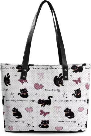 Women's Leather Tote Bag Fashion Handbag for Work Travel Shopping Daily Use Large Capacity Shoulder Purse